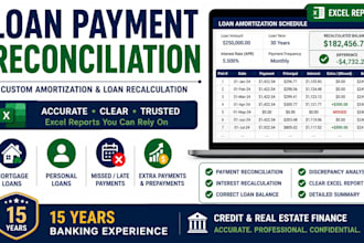 create custom loan amortization and audit your mortgage payments
