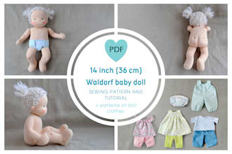 teach how to make a 14 inch waldorf baby doll
