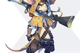 make character design concept art for your game