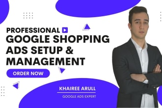 setup, fix and manage google shopping ads campaign and merchant center