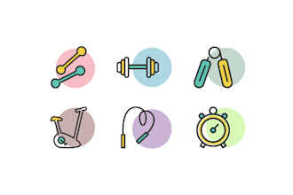 illustrate vector line icon, favicon and flat icon designs