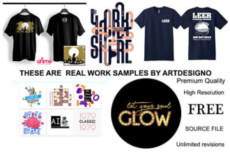 do professional, unique and trendy t shirts