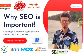 help you in local, ecommerce, technical and wordpress SEO optimization