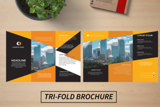 create professional bifold and trifold brochure
