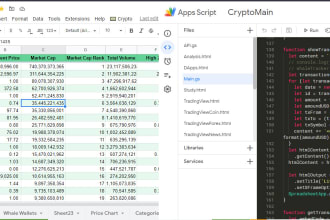 program apps script for google sheets