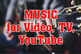compose exclusive music for youtube, commercials and TV