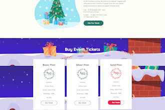 create a nice landing page using elementor