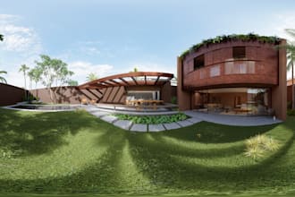 create 360 panorama render
