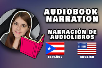 narrate your audiobook in english or spanish