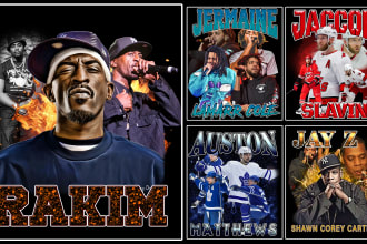 design a 90s vintage bootleg graphic rap tee shirt