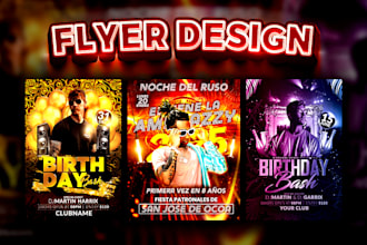 design party flyer, club, dj, music, event flyer poster design