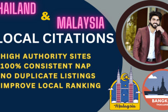 do top 200 local citations for thailand, malaysia