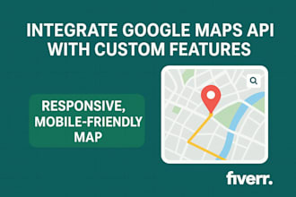 integrate google maps API with custom features
