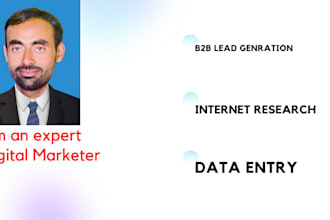 b2b lead generation internet research data entry