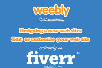 design,edit or customize weebly web sites within 48hrs