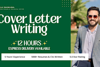 write your professional cover letter in half a day