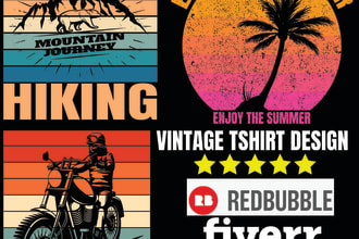 trendy retro vintage t shirt design, graphic t shirt