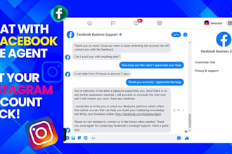 help you create an ad and speak with a facebook live agent