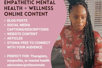 write website copy for therapists and wellness brands