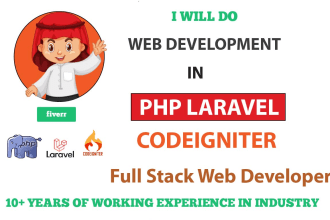 develop laravel codeigniter PHP web application