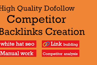 create competitor backlinks with analysis report link building