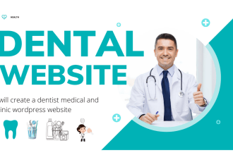 create a dental medical healthcare clinic wordpress website
