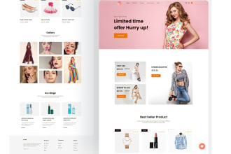 design shopify clothing store or fashion website, shopify print on demand