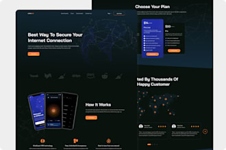 design a modern landing page in figma