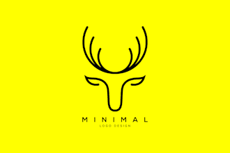 do a modern minimalist line logo design