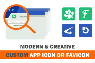 design unique attractive favicon, icons set, app logo