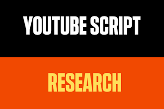 do  research for youtube scripts