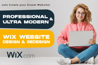 design wix ecommerce website, wix booking, event, restaurant