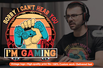 make retro vintage graphic t shirt design or logo
