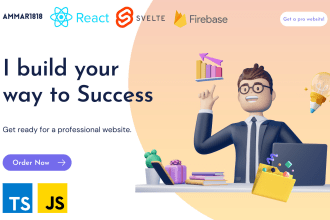 develop your website in react or svelte using firebase