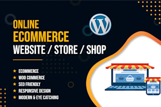 create ecommerce website, online shop with wordpress