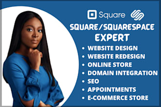 do square online store square website design squarespace website redesign