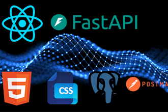 develop full stack web apps using fastapi and react js