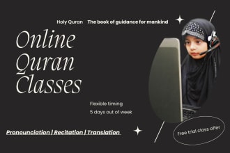 be an online quran tutor for you
