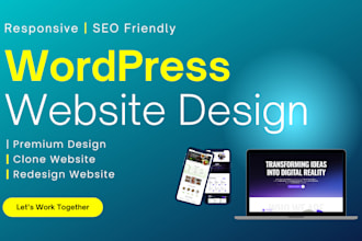 design a responsive wordpress website or ecommerce store