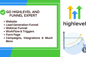setup gohighlevel funnel, gohighlevel sales funnel, gohighlevel website