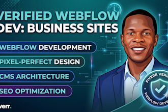 build a high converting webflow landing page, business site