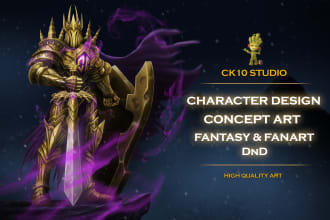 draw dnd character art illustration