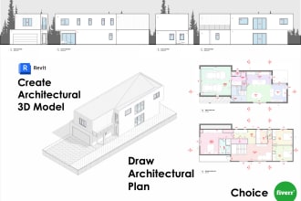 draw architectural plan in autocad or revit