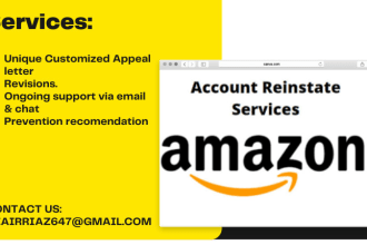 write plan of action for amazon account reactivation