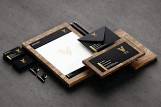 do business cards, letterhead, envelopes, social media post