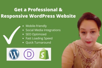 develop a fully responsive wordpress website