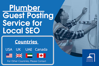 monthly guest posting backlink service for plumber site local SEO