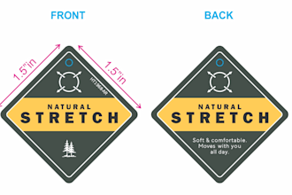create hangtag, heat transfer label, cloth label design