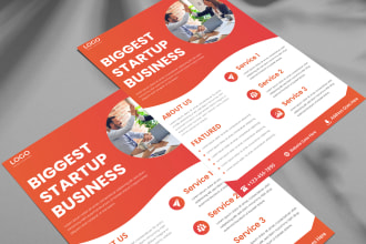 create flyers for startups, software development, and jewelry repair experts