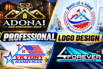 make outstanding roofing, handyman, home repair, remodeling logo